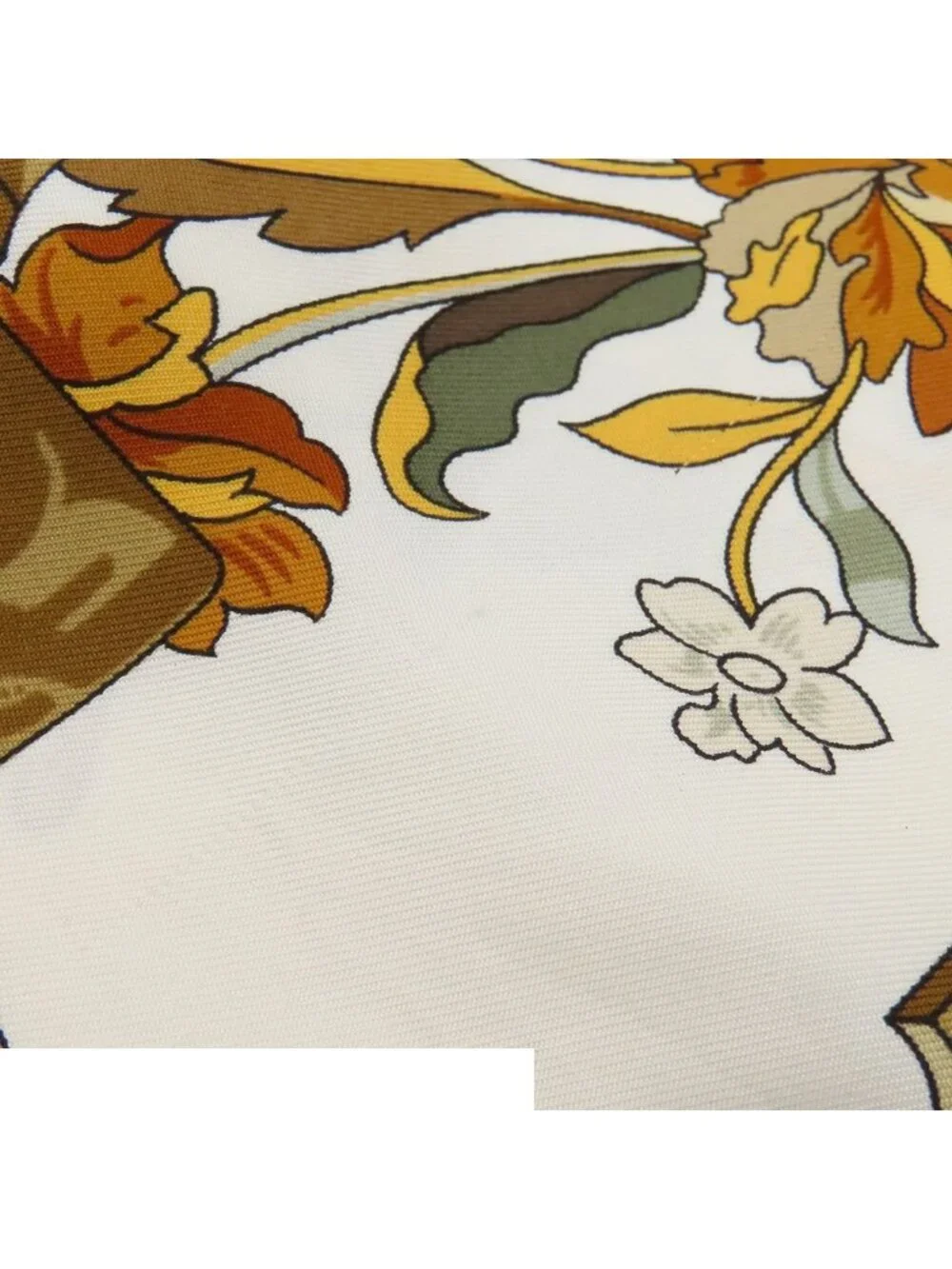 Hermes Carre 90 Beige Brown Silk Copeaux Sawdust Horse Pattern Tool Scarf